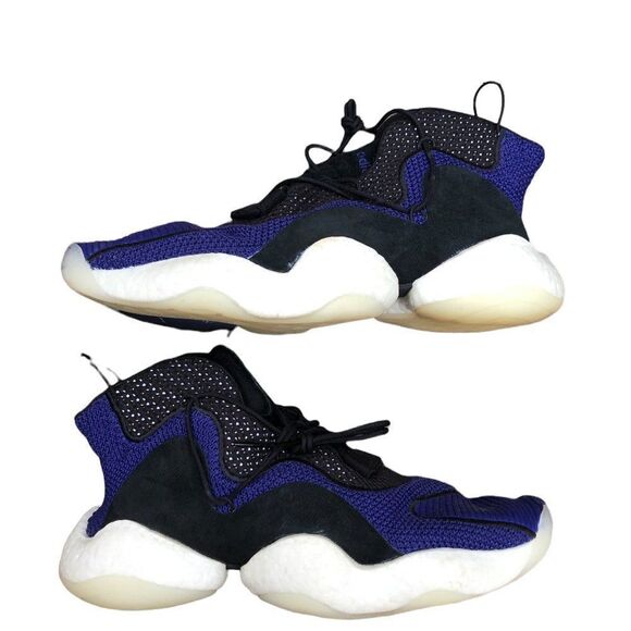 Rare 2018 Adidas Crazy BYW Real Purple Core Black Size 11.5 - Picture 6 of 16